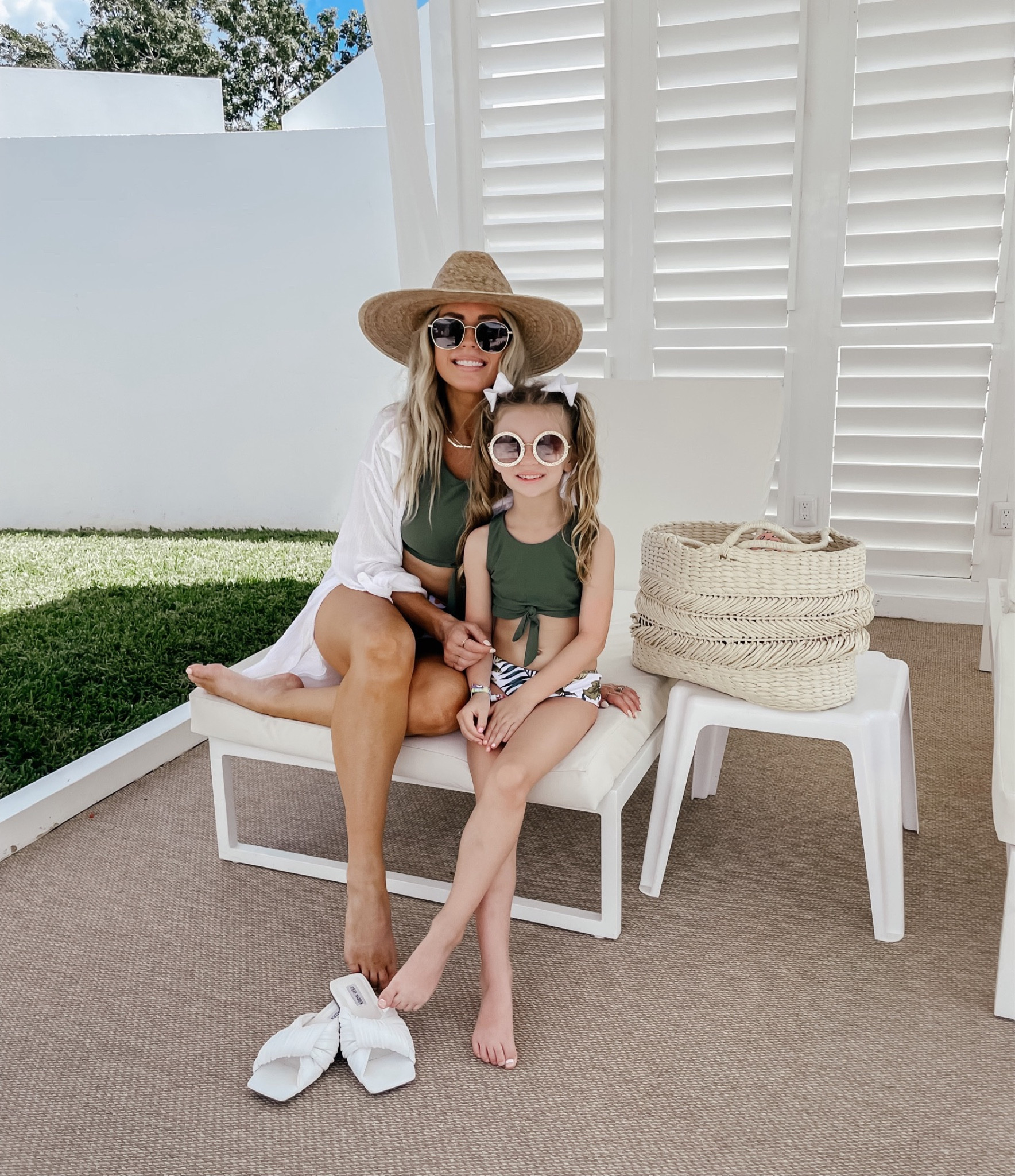 IFFEI Robe Longue Été Mère-Fille – Bretelles Spaghetti Fleurs – Tenue Assortie Plage