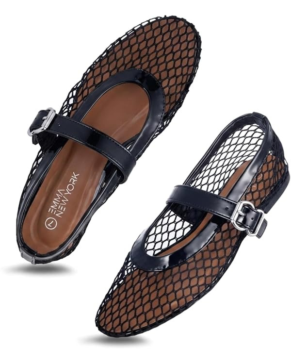 EMMA NEW YORK Mesh Ballet Flats for Women | Amazon (US)