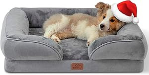 BEDSURE Orthopedic Dog Bed for Medium Dogs - Waterproof Dog Bed Medium, Foam Sofa with Removable ... | Amazon (US)