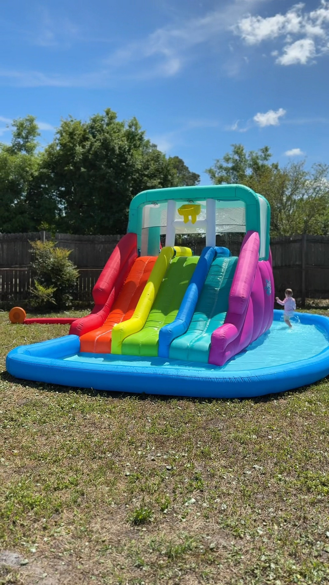 Water slide/bounce house! Toddler backyard summer fun! 🤩 Water toys for summer! 

#LTKFamily #LTKWatchNow #LTKKids
