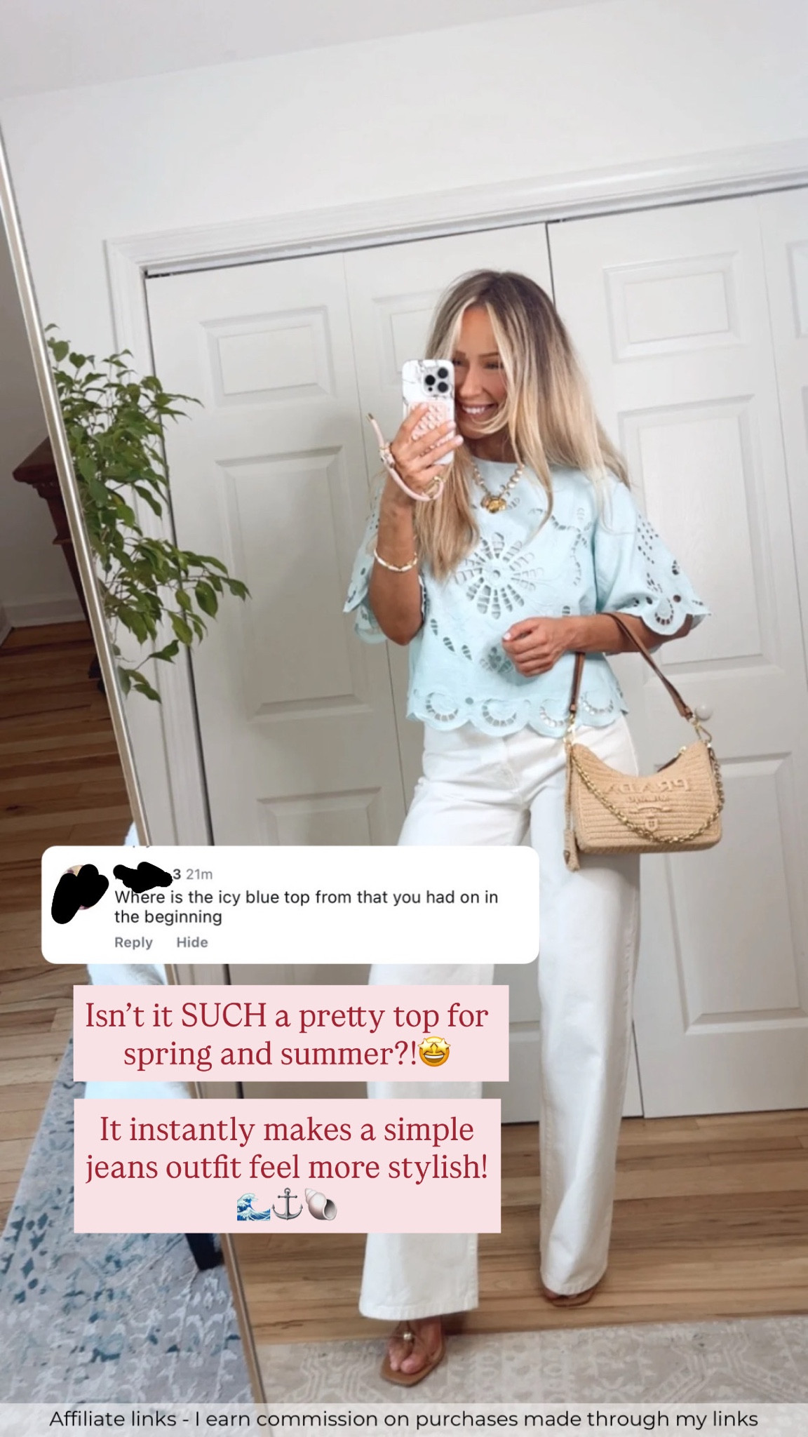 Affiliate links - I earn commission on purchases made through my links | summer tops, Zara white jeans, elevated casual summer outfits 2026
