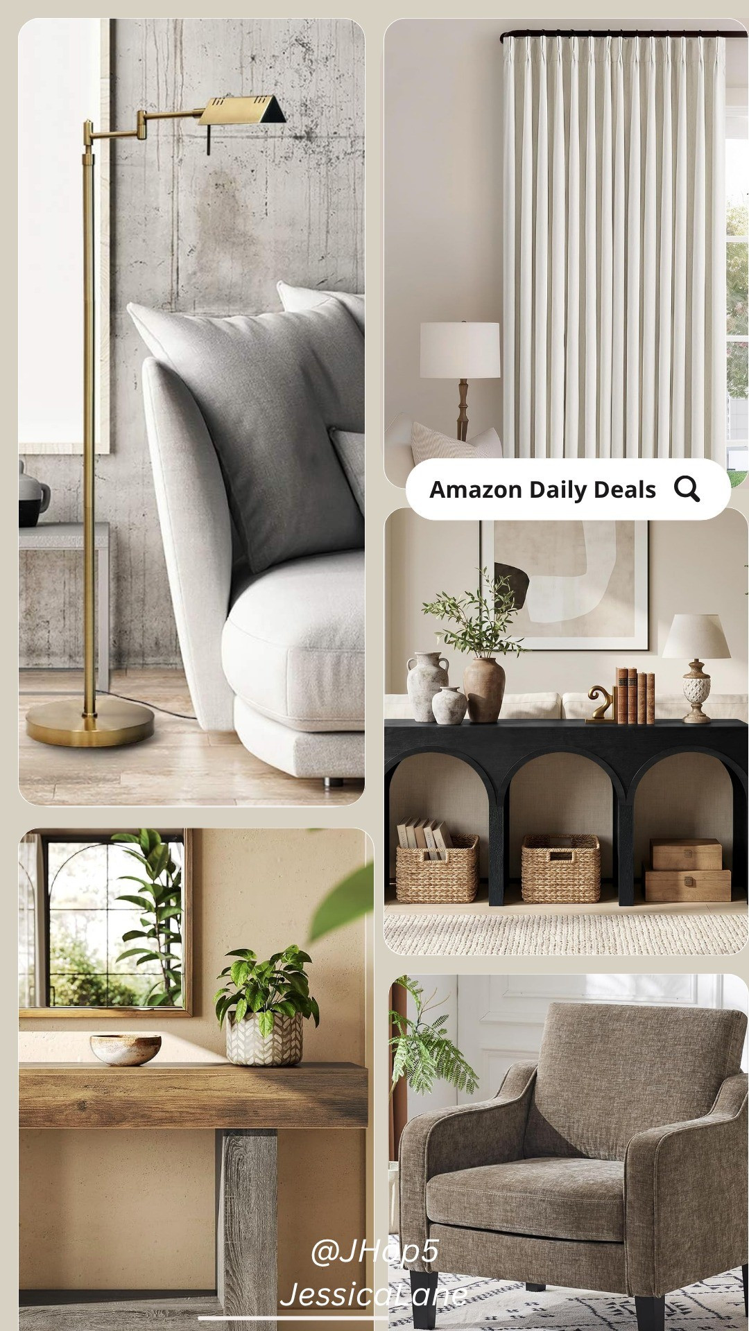 Warm neutral accents, textured furniture, and classic brass lighting—all marked down today.#AmazonFinds #AmazonDeals #HomeDeals

#LTKSaleAlert #LTKHome
