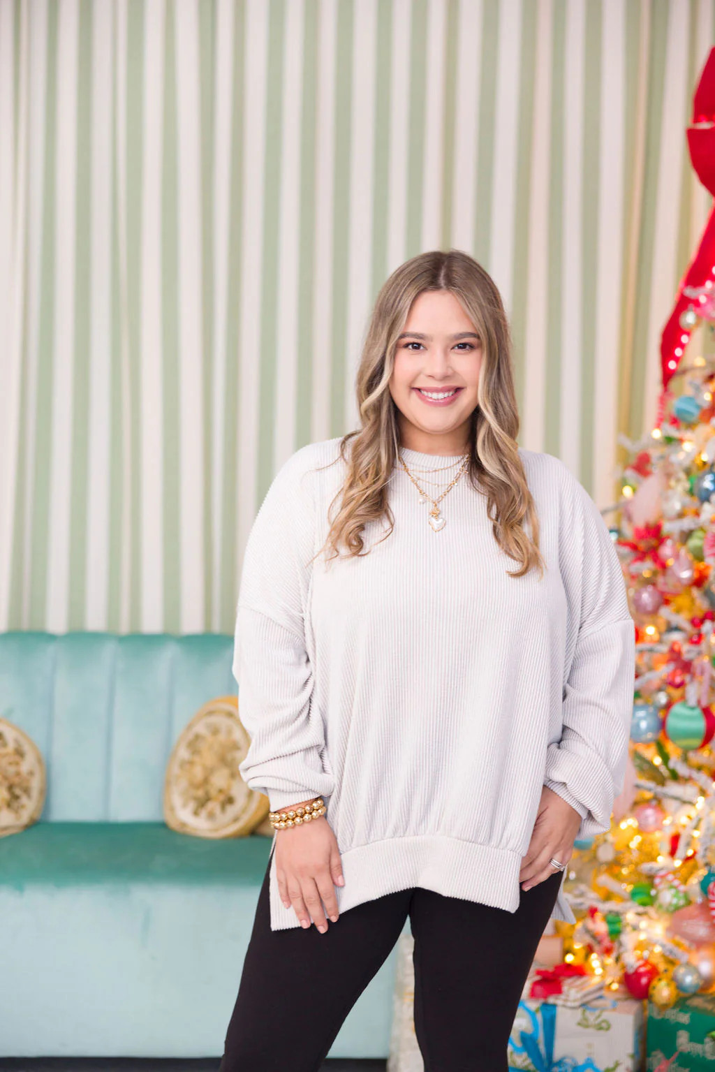 Comfy Ribbed Pullover | Frost | +Plus Available | BLACK TUESDAY DOORBUSTER | Talulah