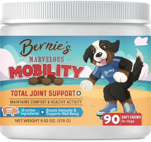 Bernie's Marvelous Mobility - Daily Total Joint Support for Dogs - 90 Soft Chews - Maintain & Reb... | Amazon (US)
