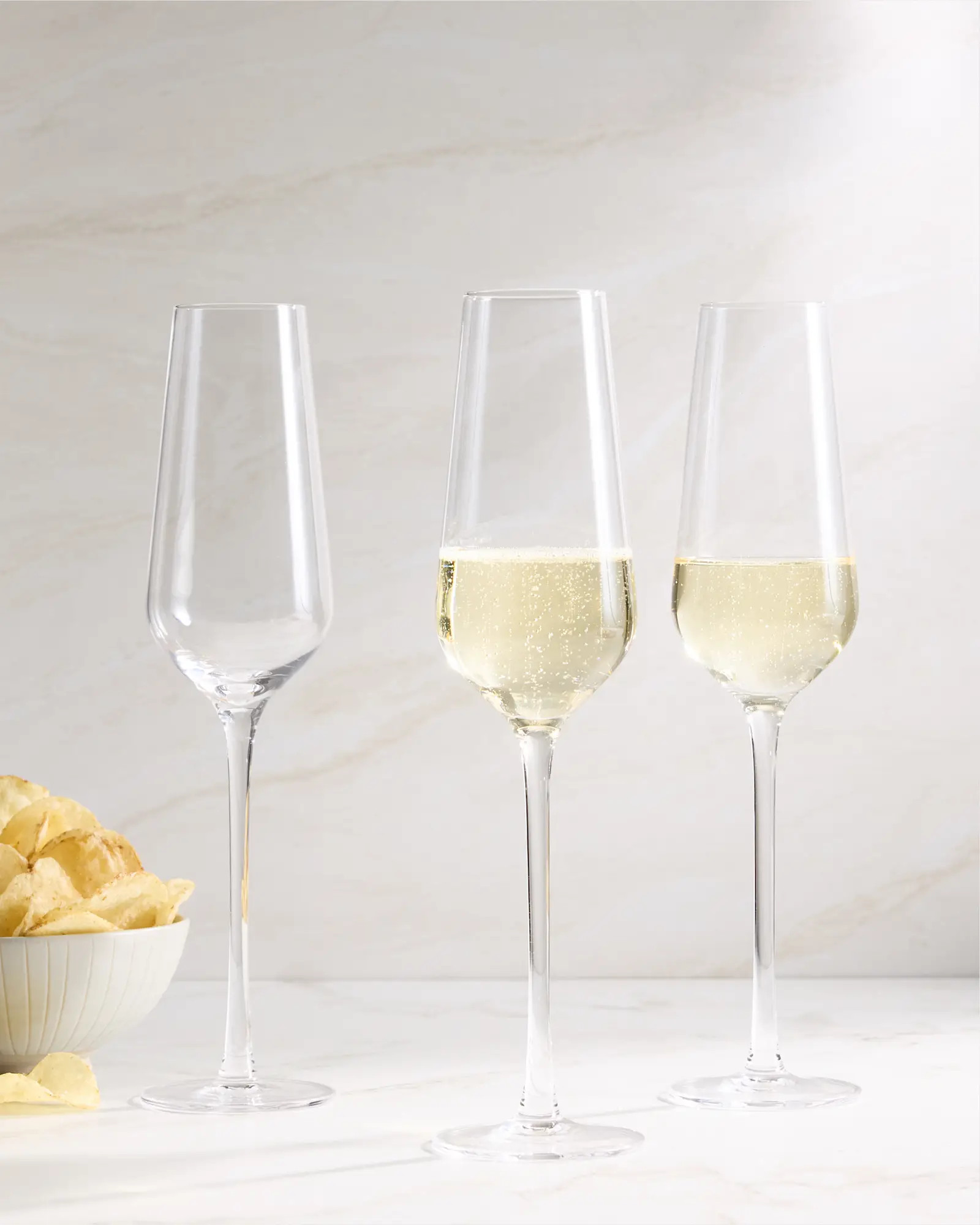 Mouth Blown Champagne Flute (Set of 4) | Quince