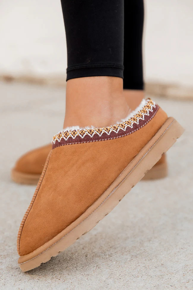 Carlee Chestnut Slipper | Pink Lily