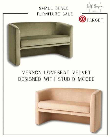 Living large in a small space? Discover these velvet loveseats from the Target X Studio McGee collection, on sale now! 🛋️ #TargetSale #SmallSpaceLiving 

#LTKhome #LTKstyletip #LTKsalealert