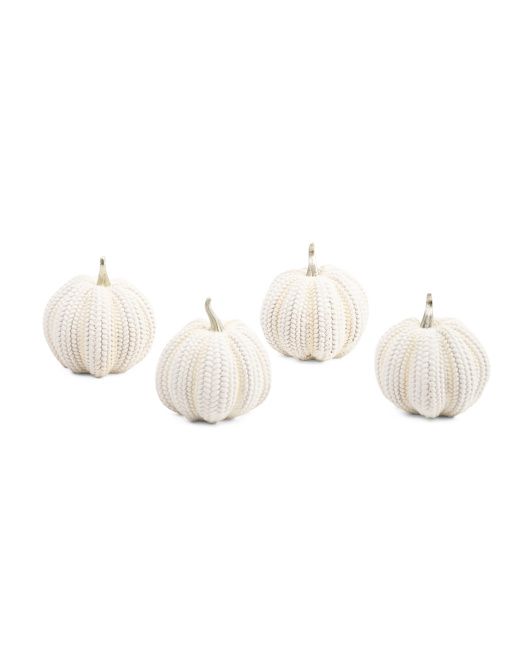 4pk Woven Look Pumpkins | TJ Maxx