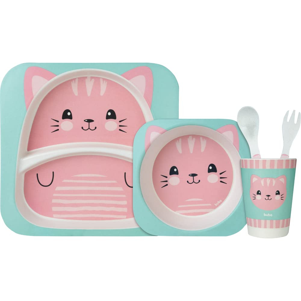 Kit Refeicao Bambu Gatinho, Buba | Amazon (BR)