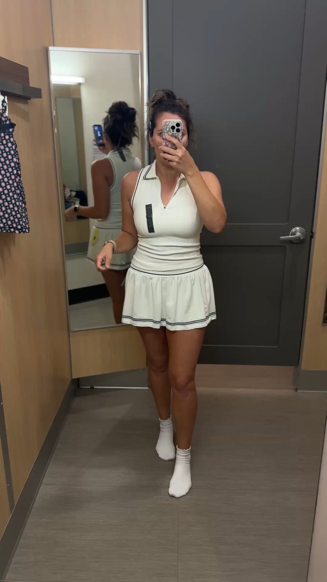 Cute little golf or tennis set from target! The piping is green!