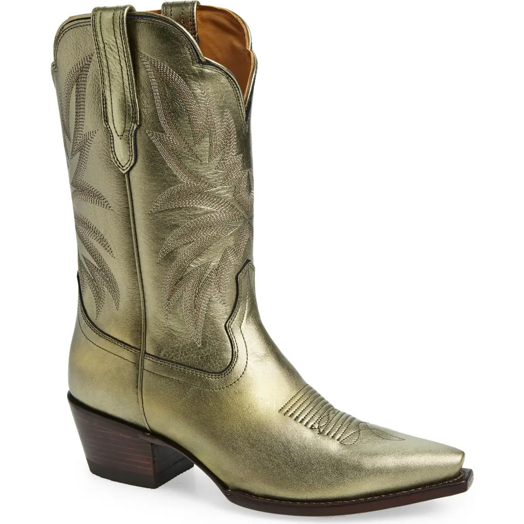 Tecovas The Sadie Western Boot in Olive at Nordstrom, Size 9.5 | Nordstrom