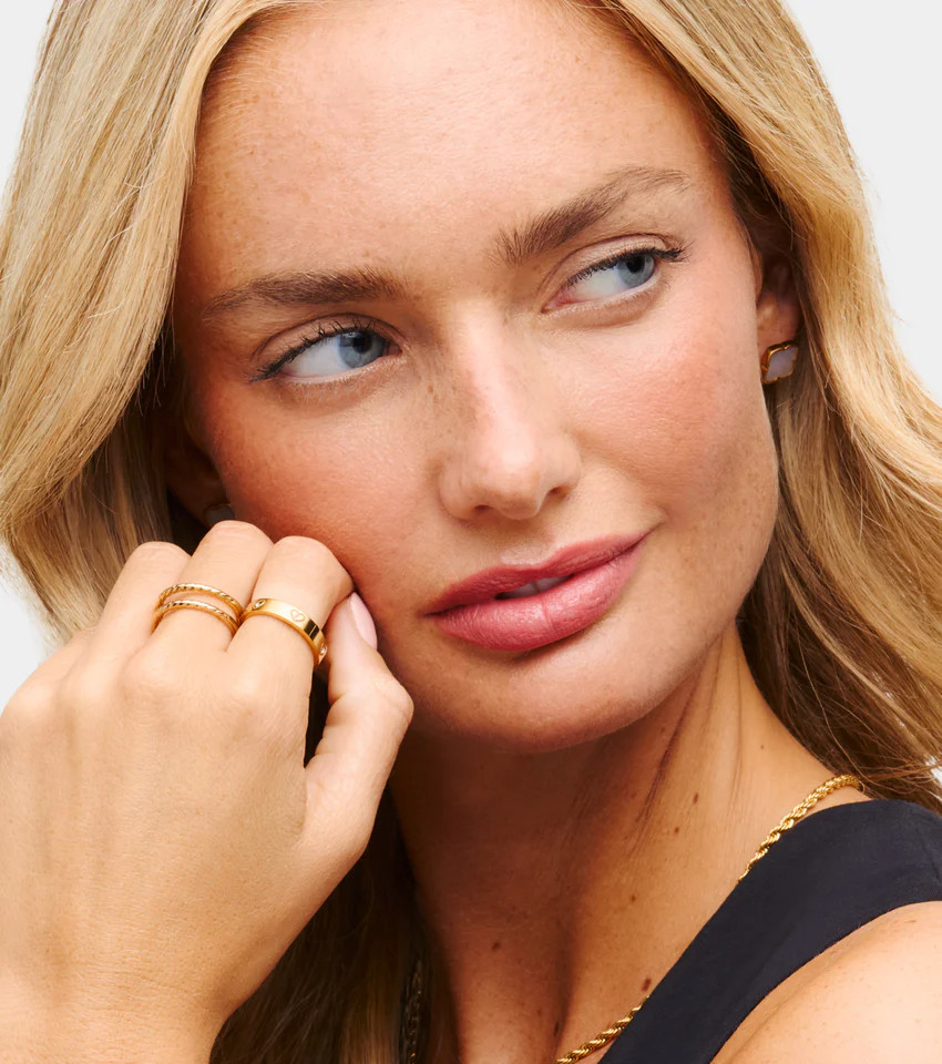 Crystal Heart Ring (Gold) | Abbott Lyon