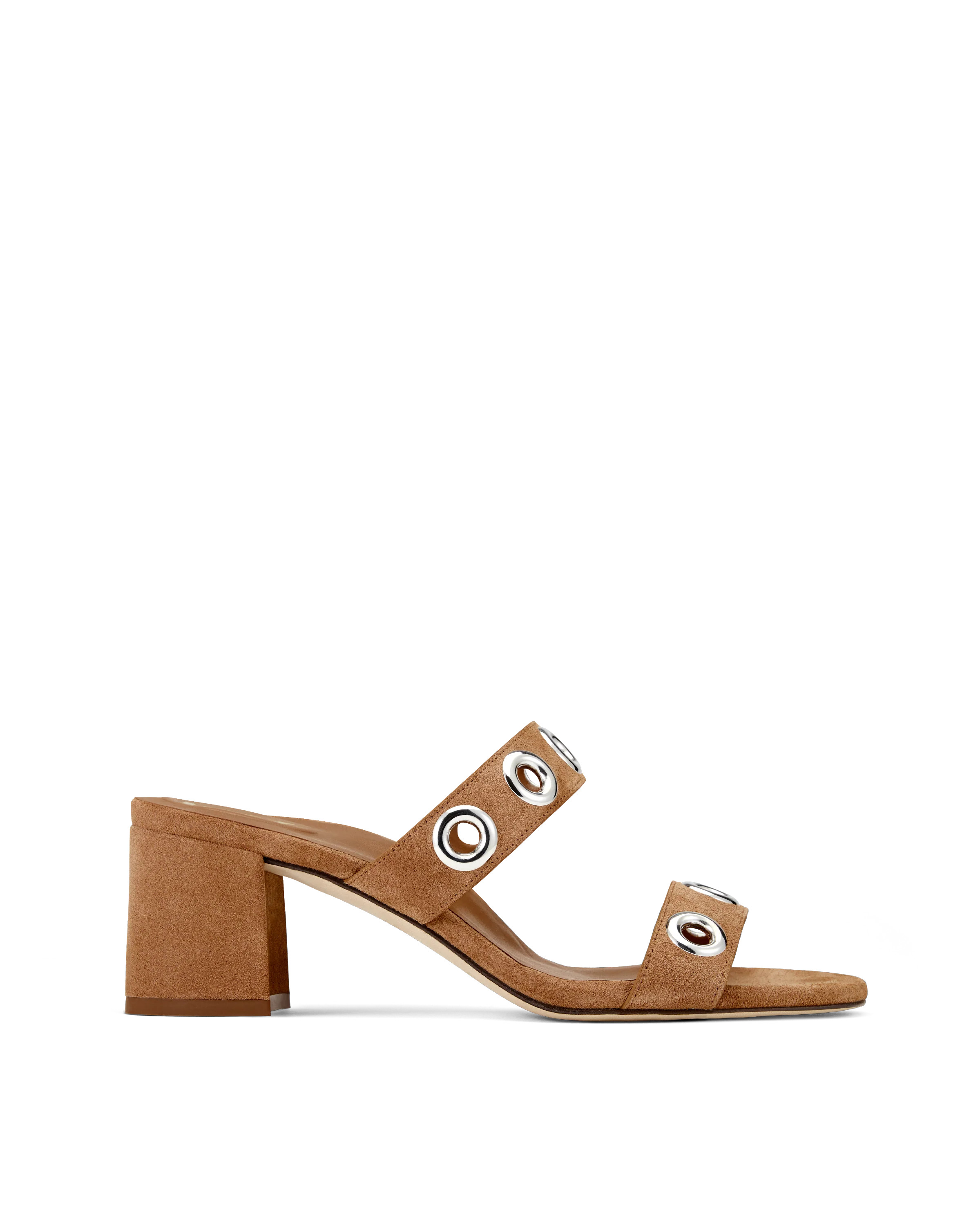 Lulu: Toffee Suede with Grommets | Inez Shoes, LLC