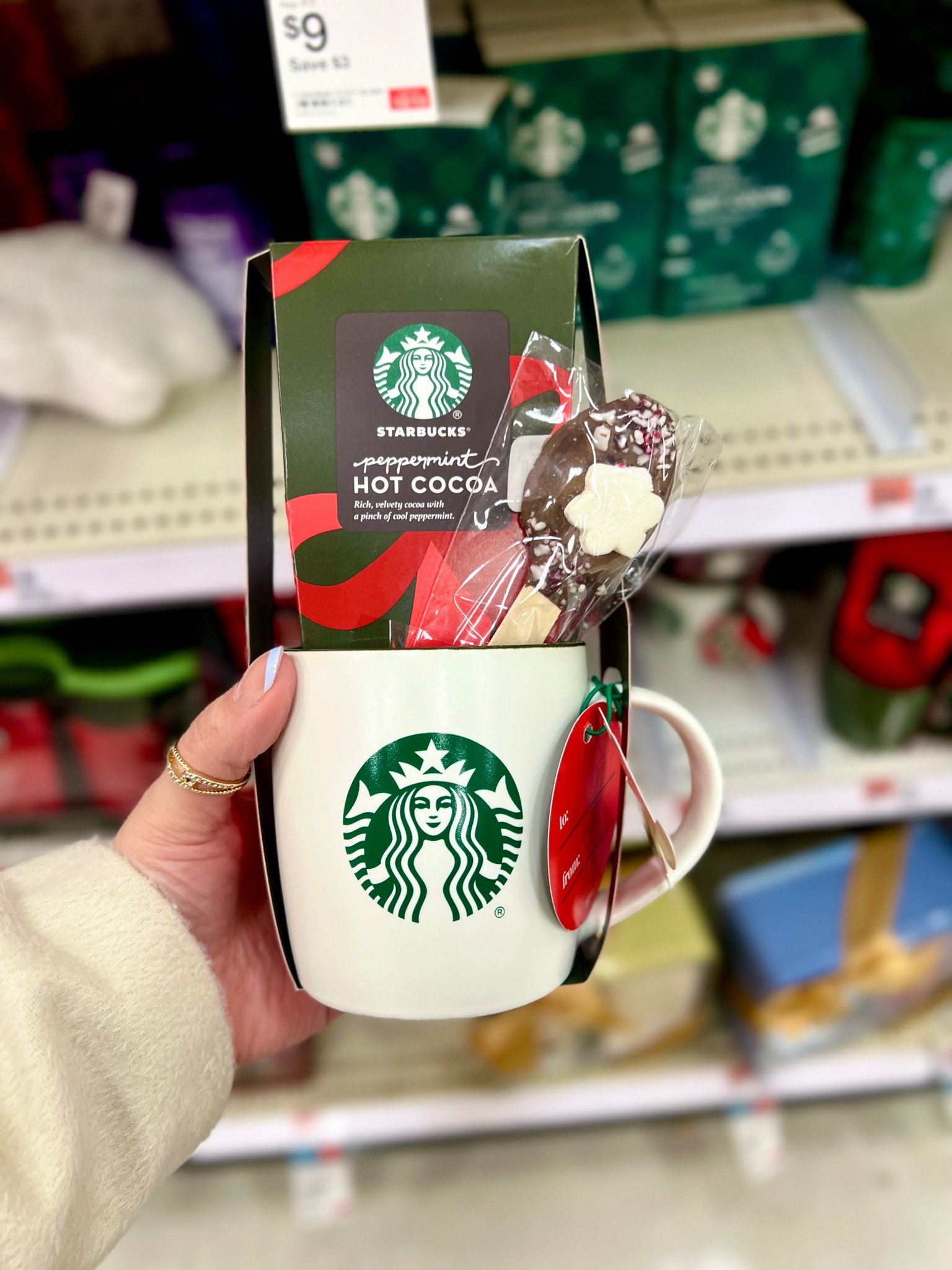 Starbucks Logo Mug with Peppermint Cocoa and Chocolate Covered Spoon Gift Set - 1.3oz/3pc

#LTKGiftGuide #LTKFindsUnder50 #LTKdayinmylife