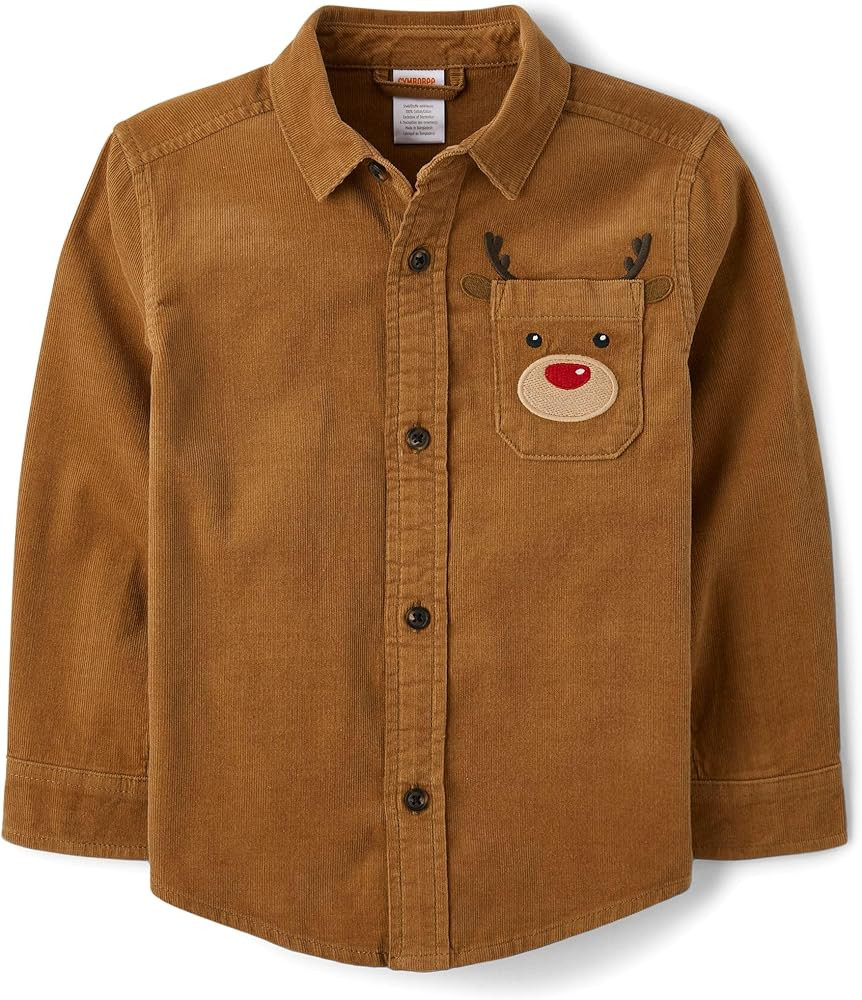 Gymboree Boys and Toddler Long Sleeve Button Up Dress Shirts | Amazon (US)