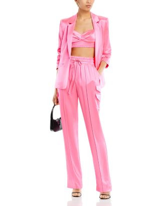 Kylie Satin Blazer, Nikola Crop Top & Sarie Pants | Bloomingdale's (US)
