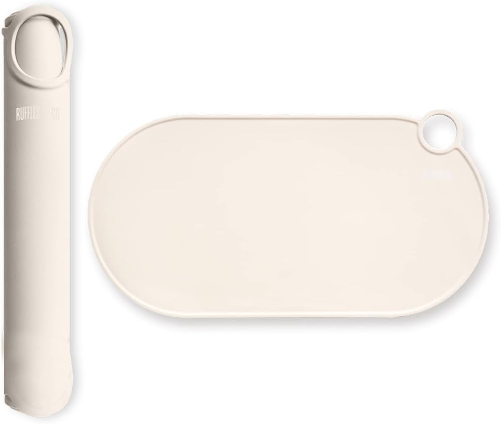 ruffles & co. Silicone Dog and Cat Bowl Mat and Water Mat Non-Slip Waterproof Washable Easy to Cl... | Amazon (US)