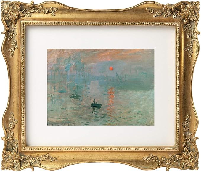 ASOWIN 8 x 10 Antique Picture Frame with Corner Flower Decor for 8 x 10 or 5 x 7 Photos with Whit... | Amazon (US)