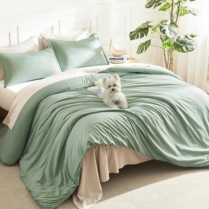 Litanika Comforter Set, Lightweight Solid Bedding Comforter Set, Fluffy Down Alternative Bed Set,... | Amazon (US)
