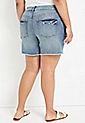 Plus Size edgely™ High Rise Frayed 6in Short | Maurices