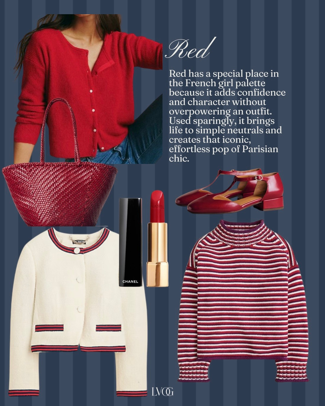 French inspired fashion, Parisian style, red sweater, striped sweater  

 #LTKootd #LTKSeasonal #LTKOver40