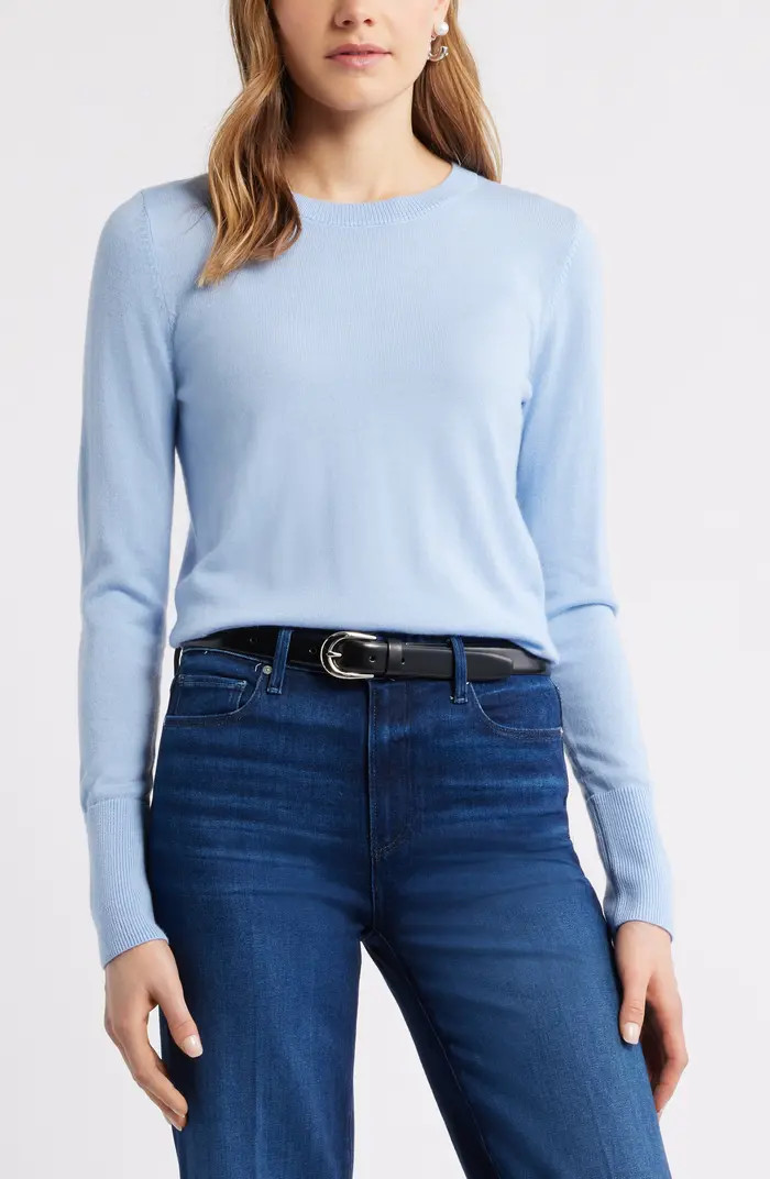 Merino Wool Blend Crewneck Sweater | Nordstrom