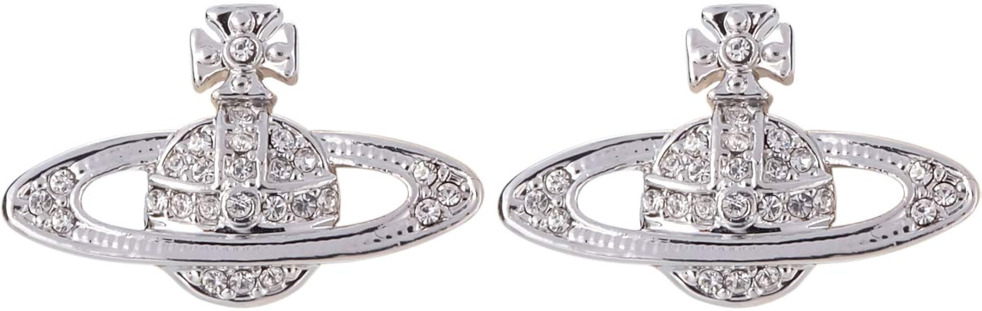 ORJATEXIN Saturn earrings Classic Saturn Planet Gold zircon inlaid Saturn earrings, good gift for... | Amazon (US)