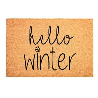 Hello Winter Doormat 17" x 29" | The Home Depot