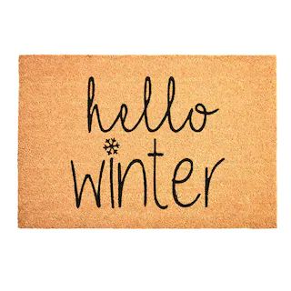 Hello Winter Doormat 17" x 29" | The Home Depot