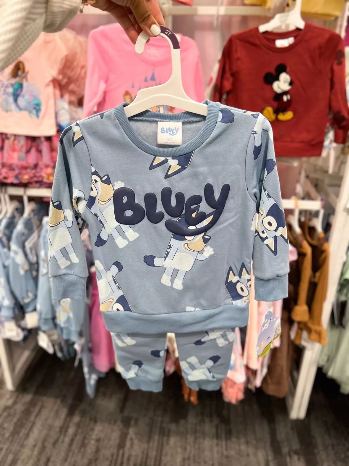 Bluey Bingo Bluey Fleece Zip Up Hoodie Toddler : Target