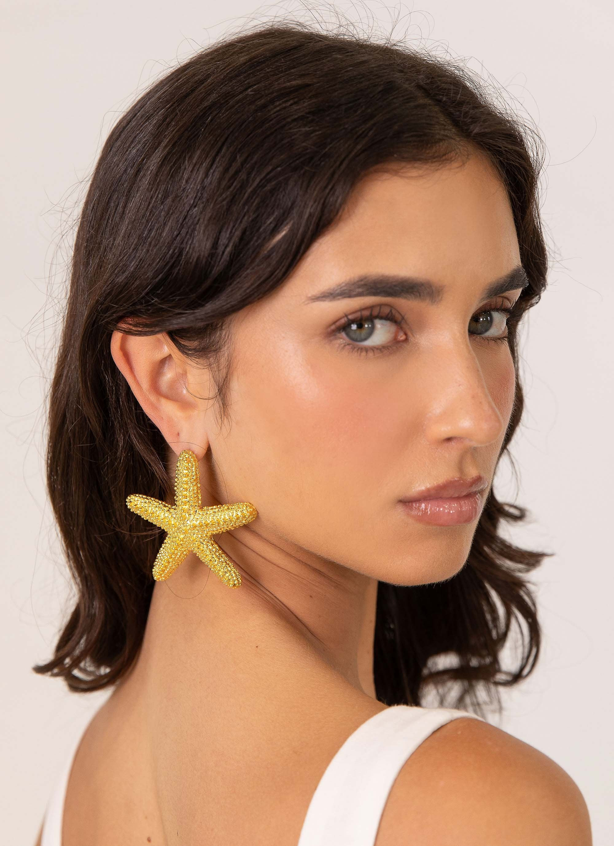 Geneve Starfish Earring - Gold | Peppermayo (Global)