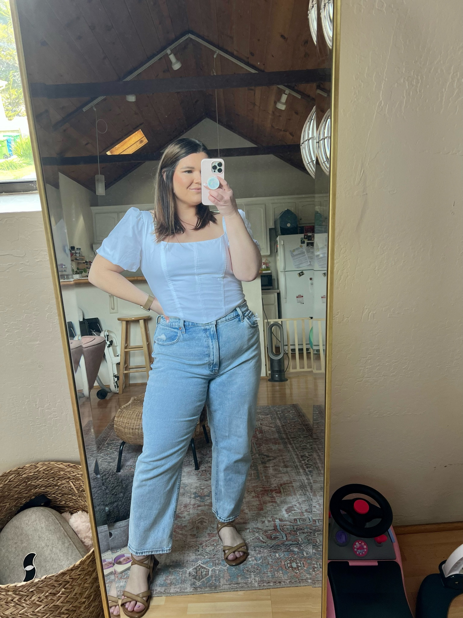 The Abercrombie denim sale is happening now!! Shown here are my absolute favorite style of their jeans - the ultra high rise ankle straight. I’m wearing a 33 short in the curve love line. Currently 25% off with an additional 15% off with code DENIMAF. Styles will sell out!

#LTKcurves #LTKunder100 #LTKsalealert