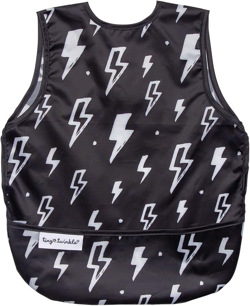 Tiny Twinkle Mess Proof Baby Bib - Waterproof Baby Apron - Great Travel Bib for Baby Eating - Baby F | Amazon (US)