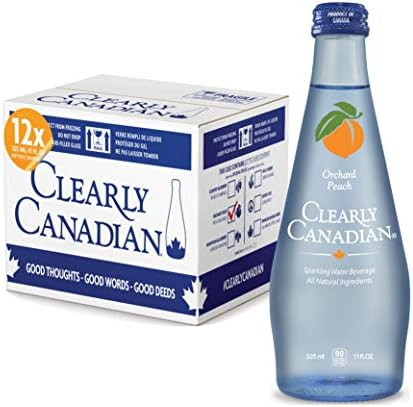 Clearly Canadian Orchard Peach Sparkling Spring Water Beverage, Natural & Carbonated, Flavored Se... | Amazon (US)