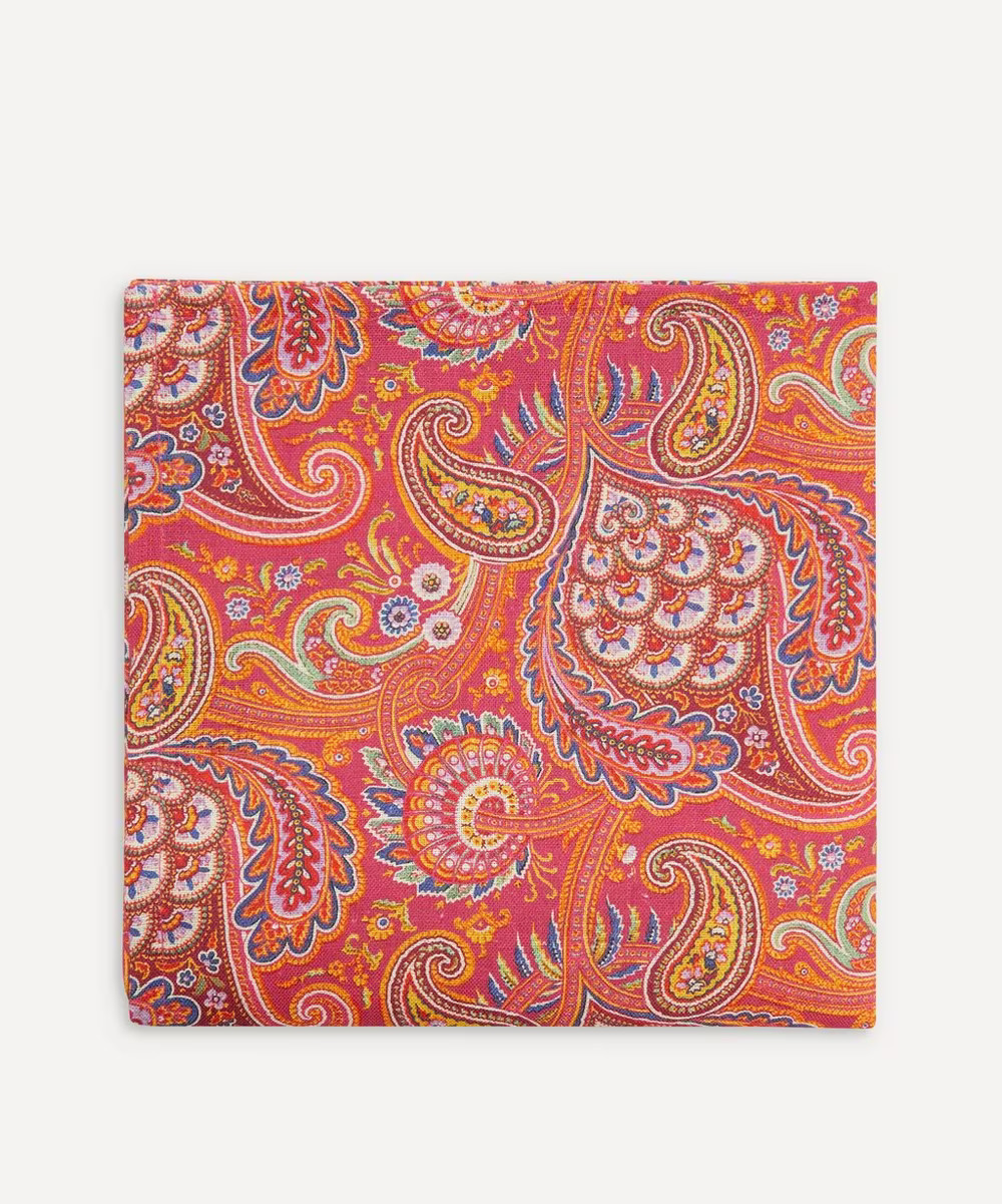 Paisley Buta 48x48cm Linen Napkin | Liberty London (UK)