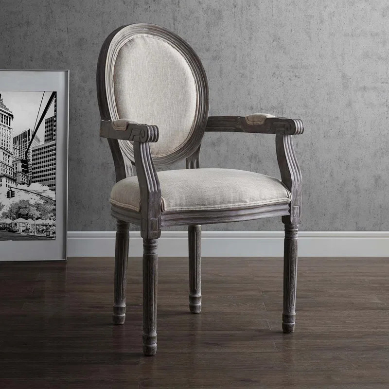 Vicente Vintage French Upholstered Dining Chair | Wayfair Professional