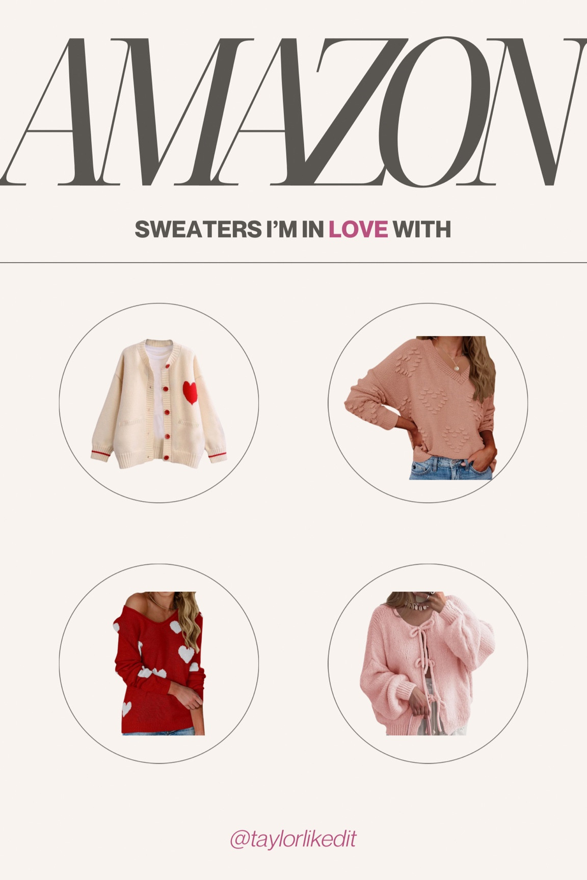 The cutest #ValentinesDay #sweaters from #amazon 🩷

#LTKStyleTip #LTKFindsUnder50 #LTKSeasonal
