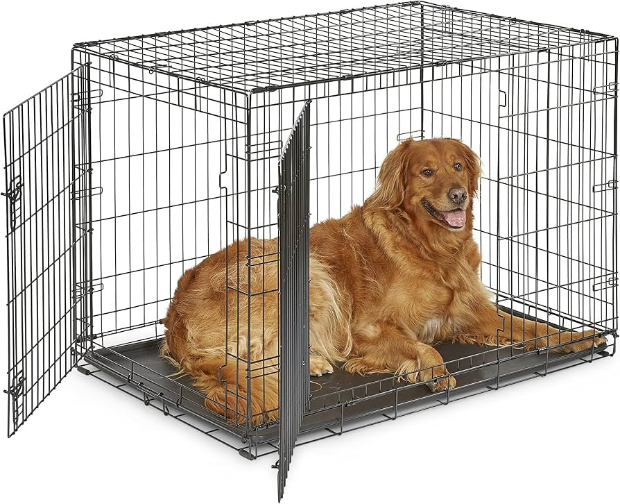 New World Newly Enhanced Double Door New World Dog Crate, Includes Leak-Proof Pan, Floor Protecti... | Amazon (US)