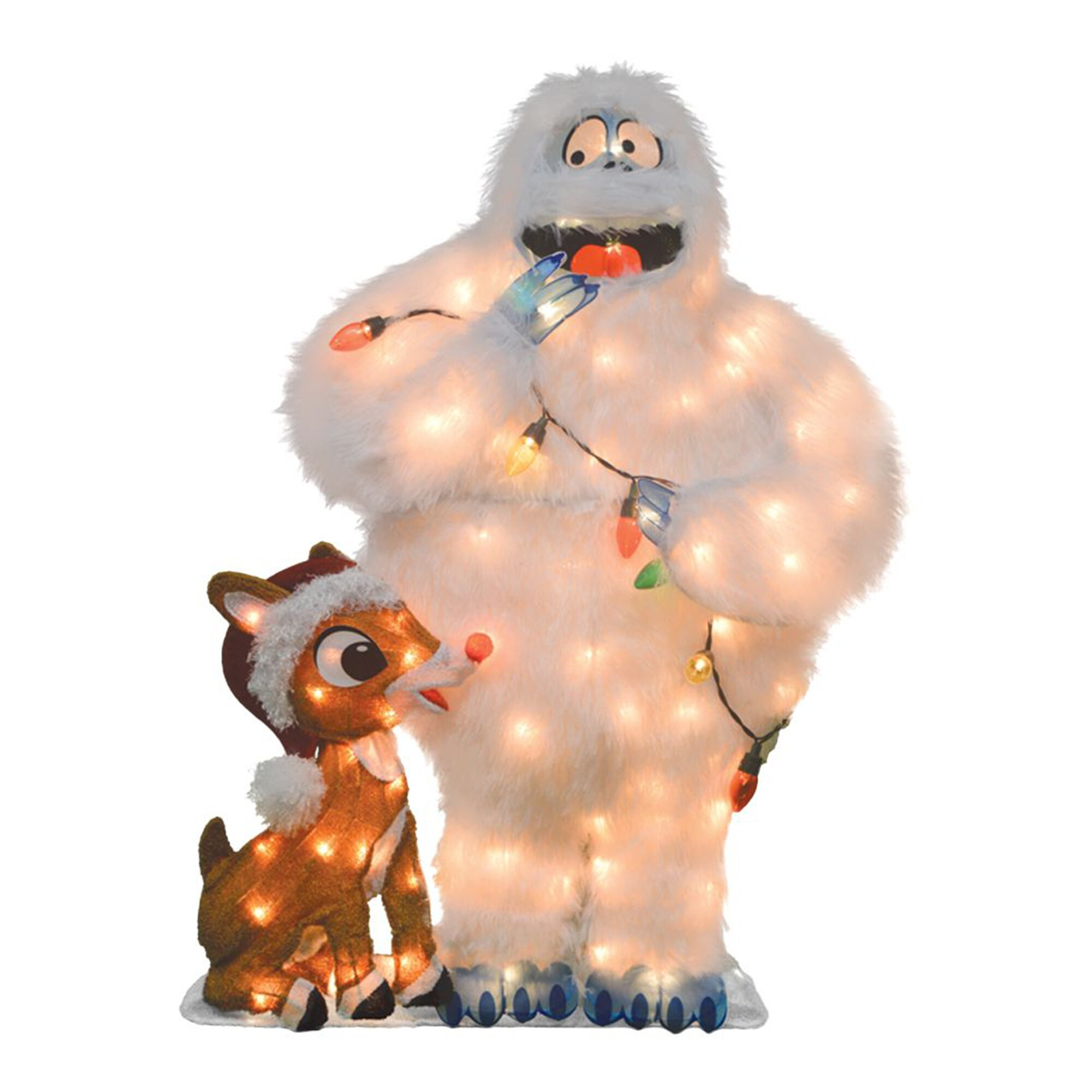 ProductWorks 8.5-in Freestanding Snowman Yard decoration with White Incandescent Lights | 273701 | Lowe's