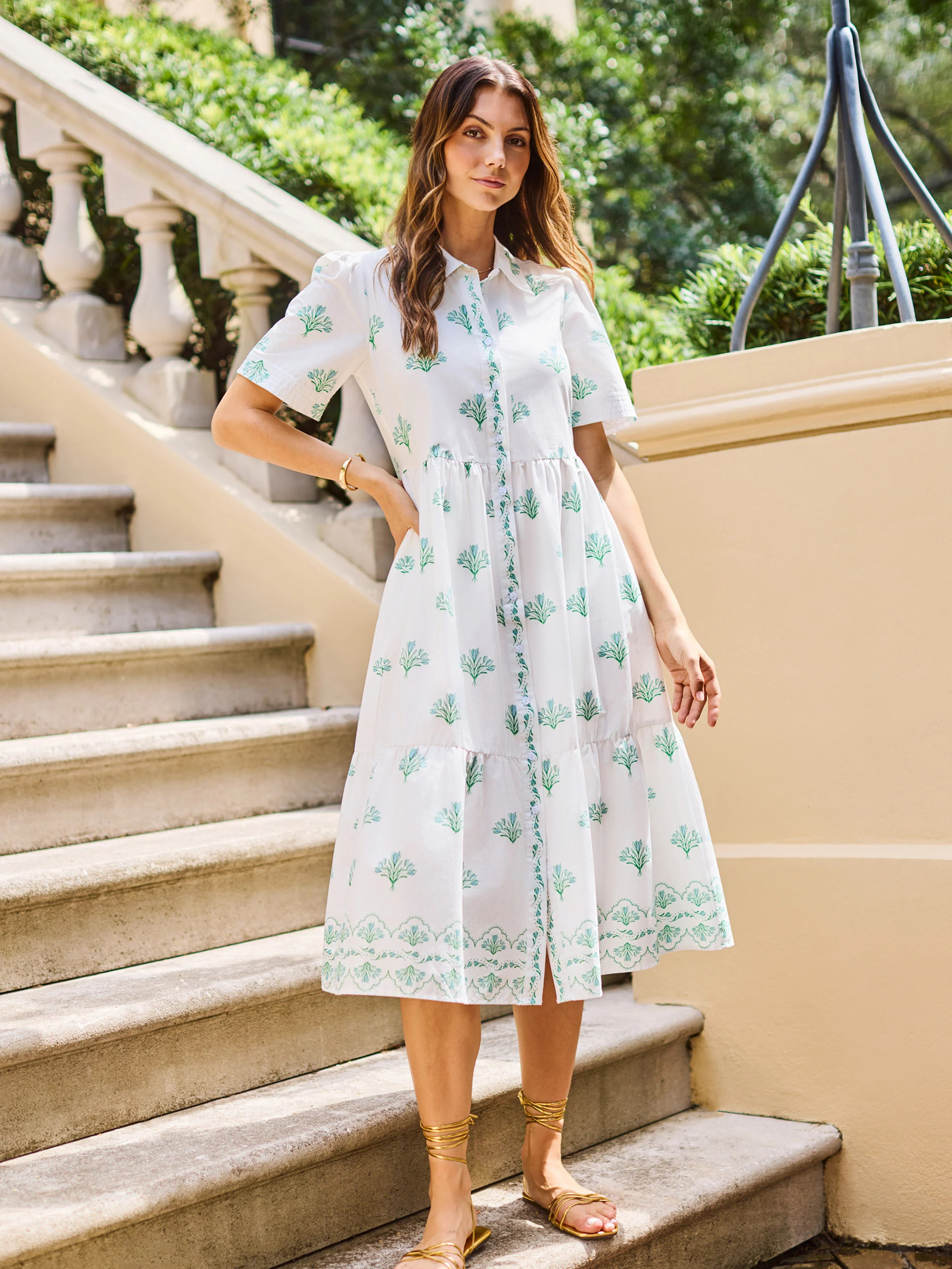 Jema Dress | Belle Blooms Blue | Mary Square