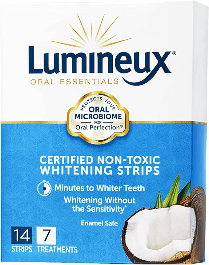 Lumineux Teeth Whitening Strips, 7 Treatments - Natural & Enamel Safe for Sensitive Teeth - Certi... | Amazon (US)