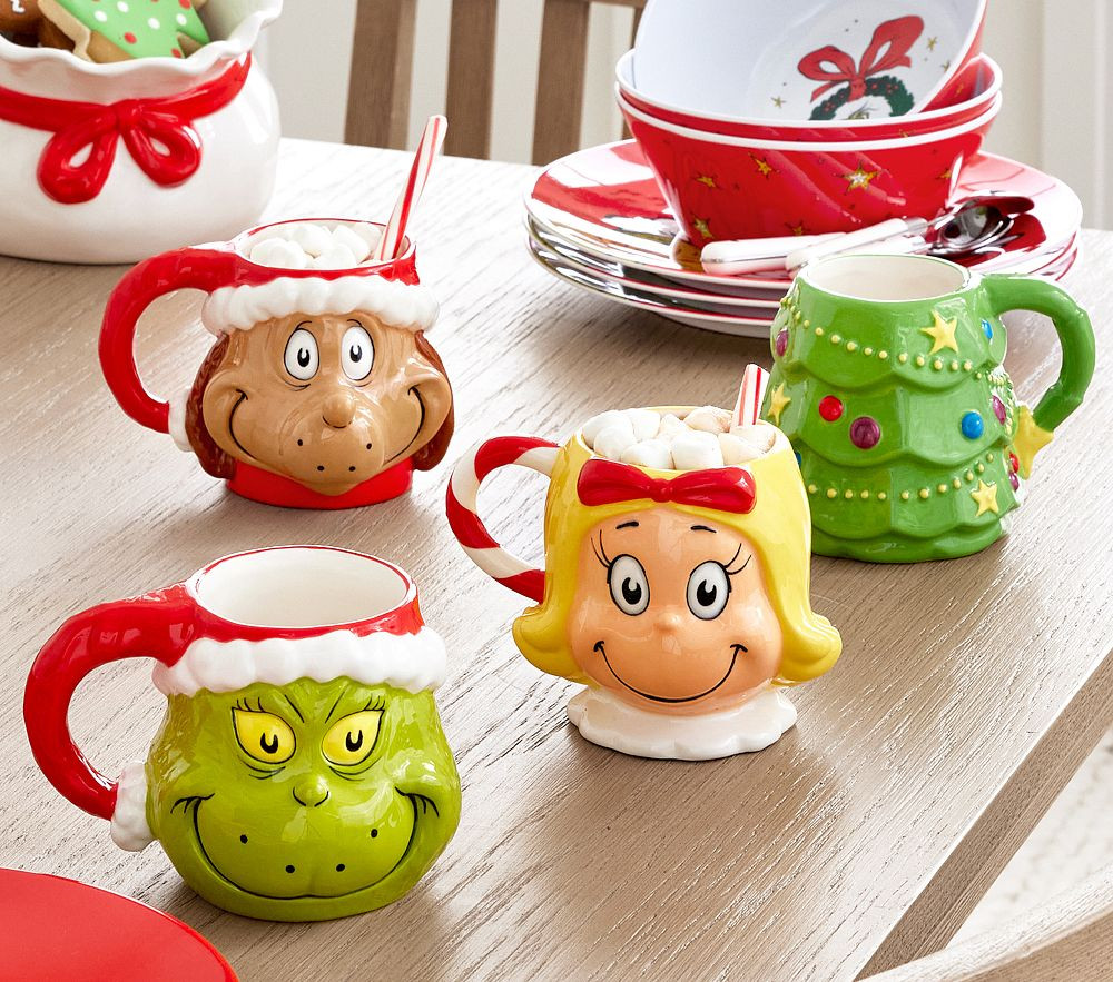 Dr. Seuss's The Grinch™ Kid Mugs, Set of 4 | Pottery Barn Kids