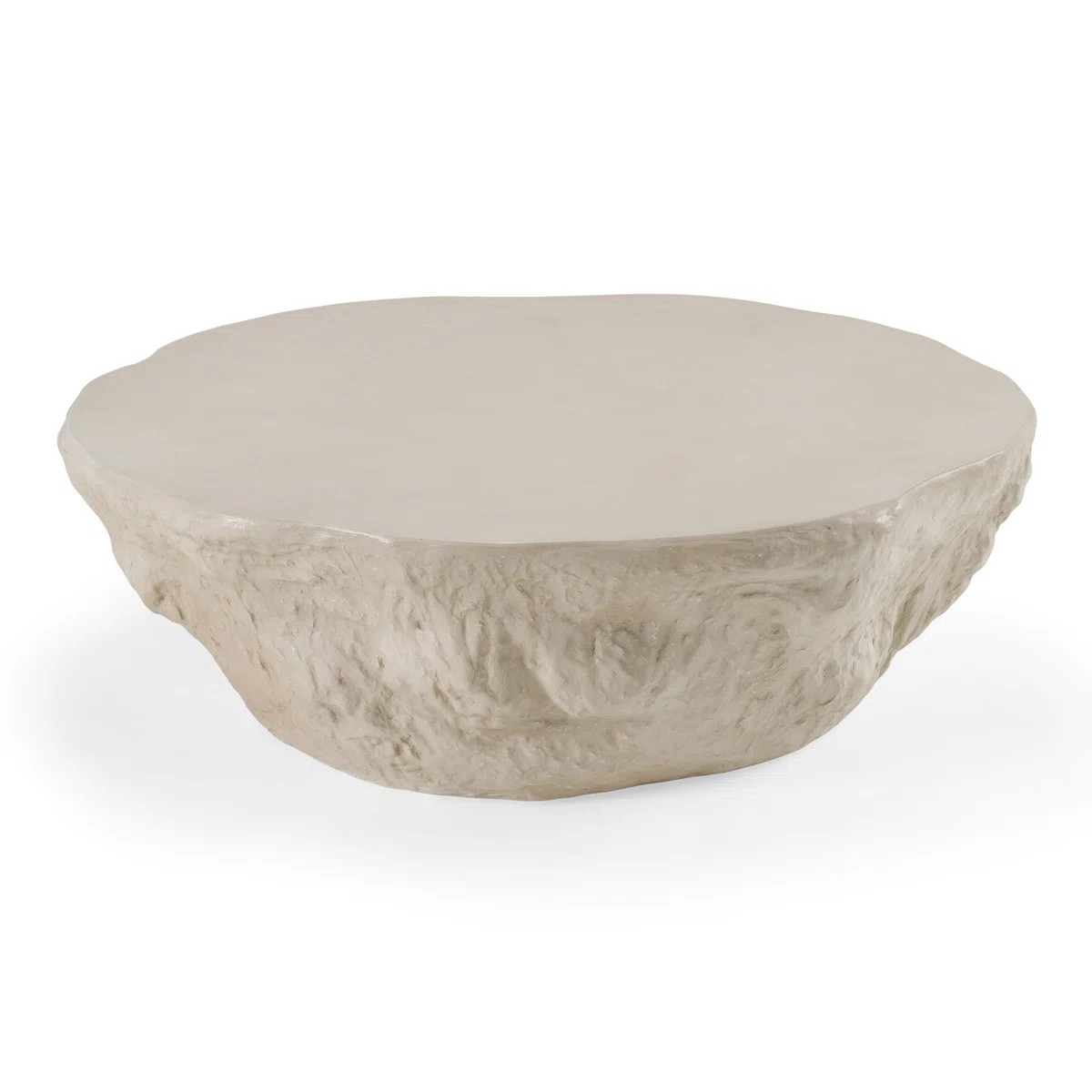 Tyrel - Modern Beige Concrete Coffee Table | Wayfair North America