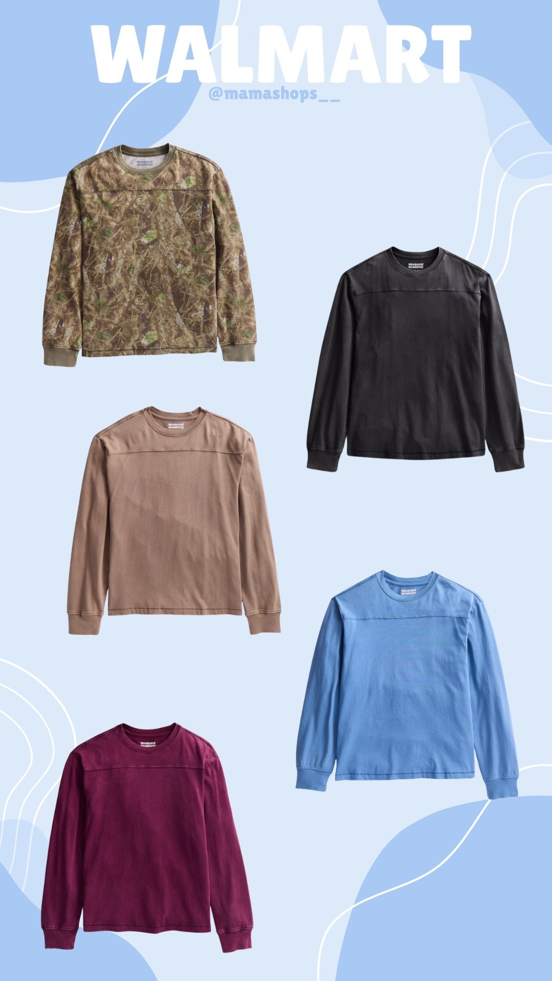 Weekend Acadamey plane basic long sleeves for boys !🍂👦🏻

Find them at Walmart, linking here for easy access✨🔗

#LTKSeasonal #LTKmomlife #LTKKids