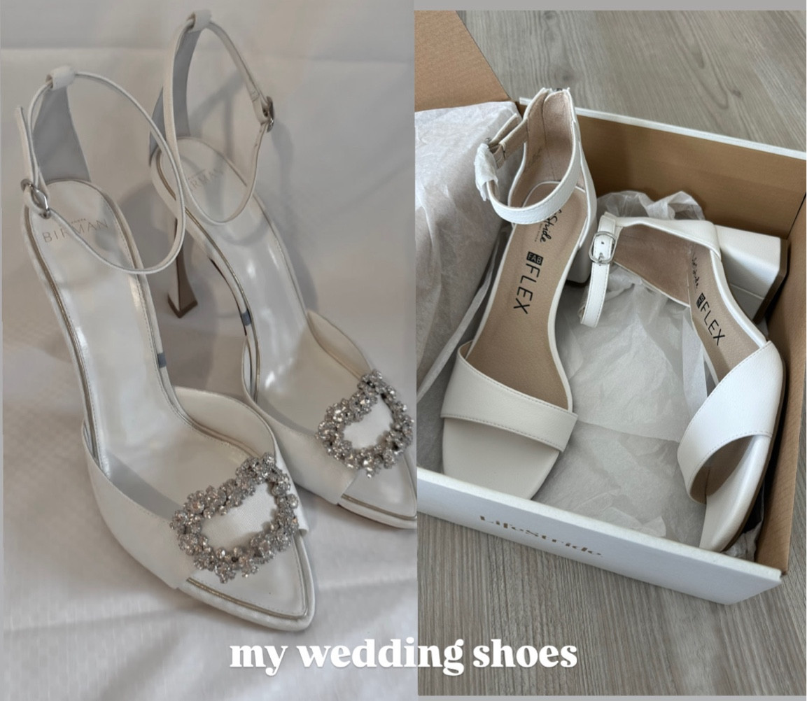 #weddingshoes #bridalshoes #whiteheels #comfortableheel 