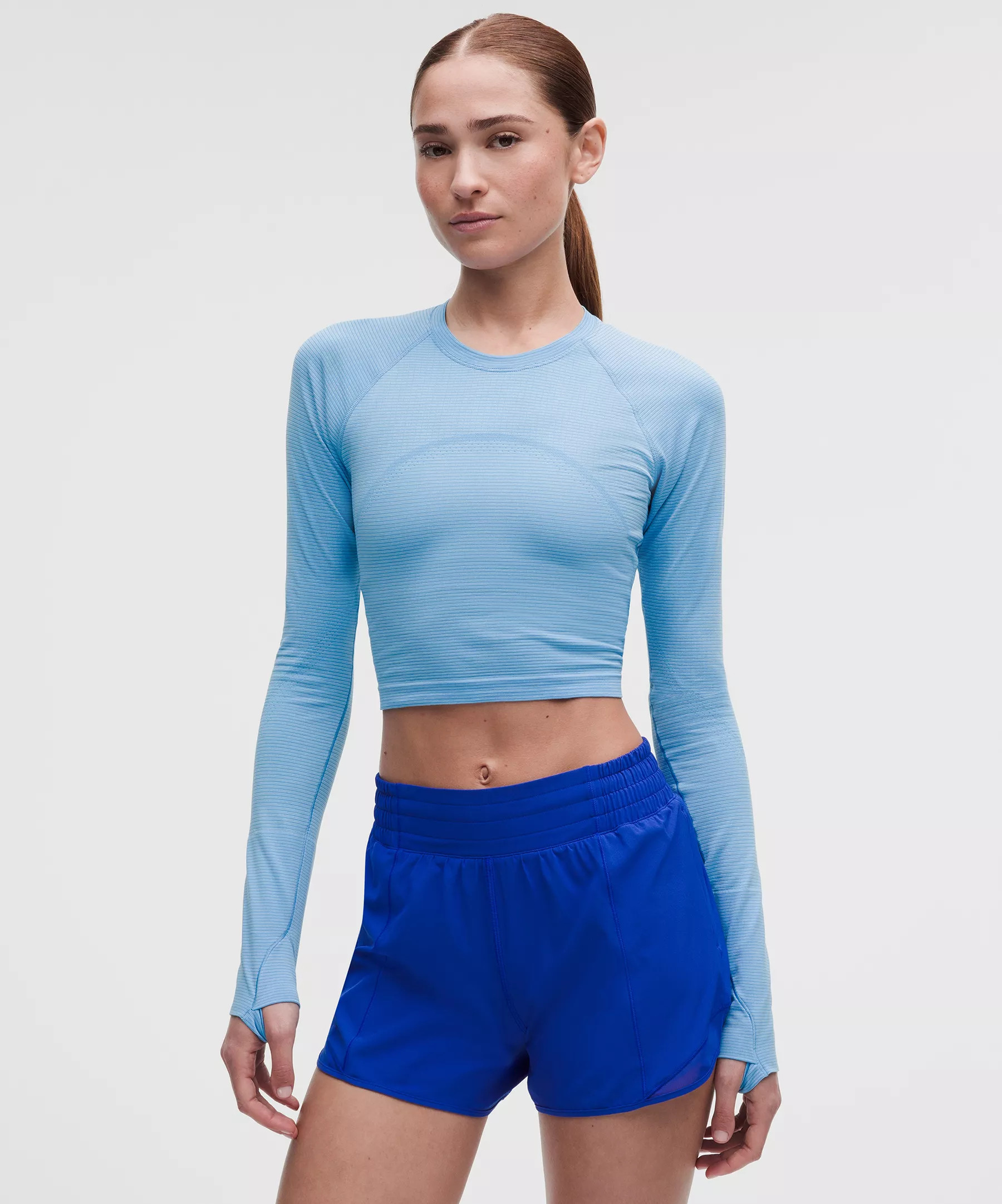 Swiftly Tech Cropped Long-Sleeve Shirt 2.0 | Women's Long Sleeve Shirts | lululemon | Lululemon (US)