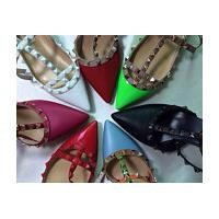 Customize Kaitlyn Pan Rock Stud Flats Heels sz 411 Leather upper lambskin insloe | Etsy (US)