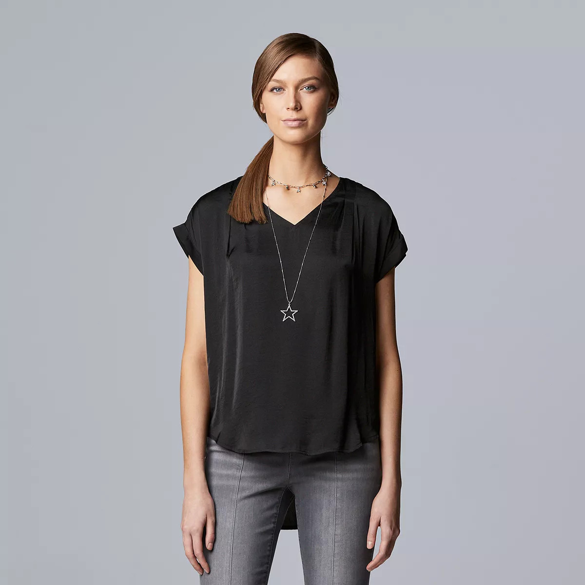 Women's Simply Vera Vera Wang V-Neck Top | Kohl's