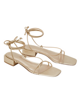 'Isabella' Lace-Up Strappy Thong Sandals (2 Colors) | Goodnight Macaroon