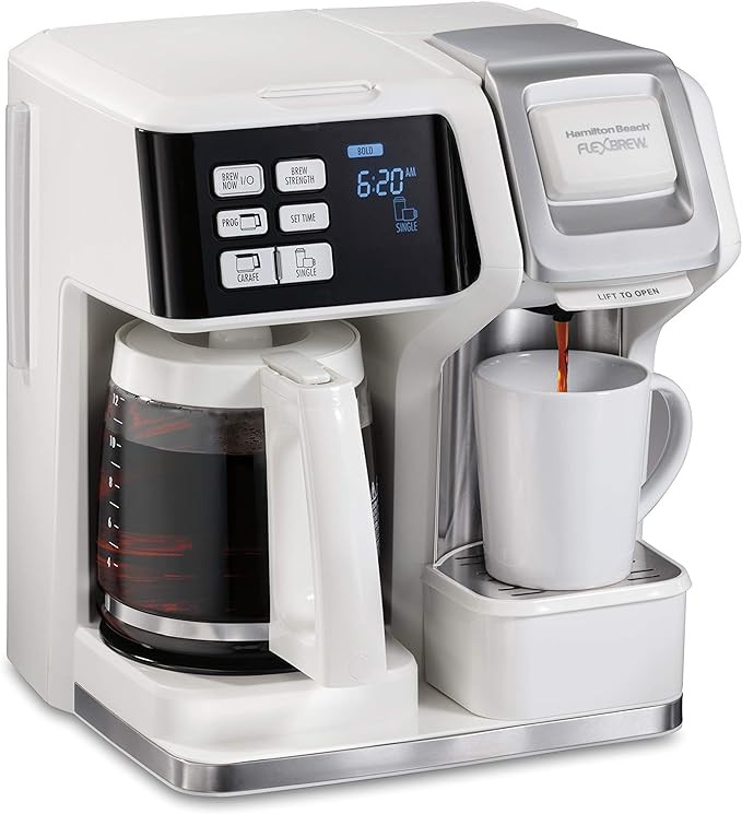 Hamilton Beach FlexBrew Trio 2-Way Coffee Maker, Compatible with K-Cup Pods or Grounds, Combo, Si... | Amazon (US)